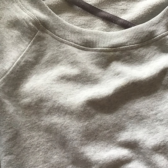 Lululemon Good Karma Cropped Pullover Heathered White - Picture 4 of 6